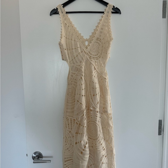 Commense Crochet Ripple Cover Up Cutout Dress - Picture 5 of 8